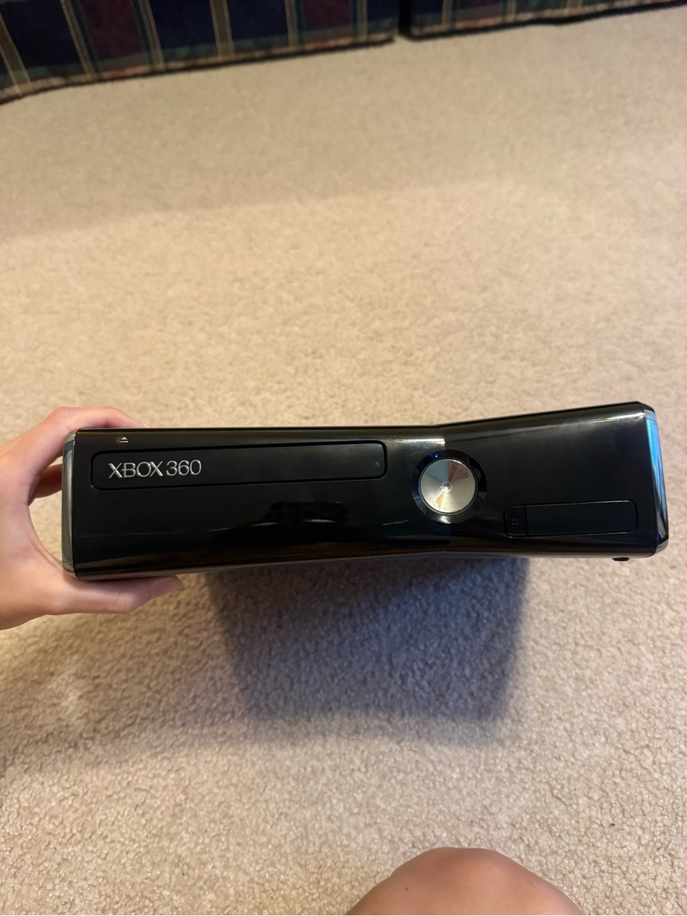 Microsoft Xbox 360 Console in Black with Silver Accents
